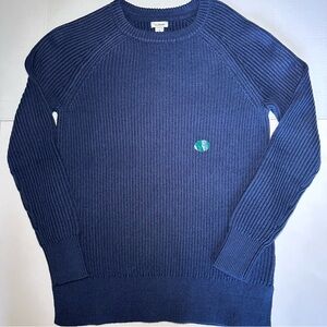 L.L. Bean Women’s Shaker Sweater Crew Neck Navy Blue Size Small *New*